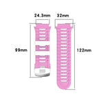 Two-color Steel Buckle Watch Band, For Garmin Forerunner 920XT