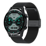 HK8Pro 1.36 inch AMOLED Screen Steel Strap Smart Watch, Support NFC Function / Blood Oxygen Monitoring, Steel Strap(Black), Steel Strap(Gold), Steel Strap(Silver)