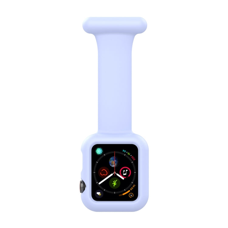 Silicone Nurse Brooch Watch Band Case For Apple Watch Series, 7 41mm / 6&SE&5&4 40mm / 3&2&1 38mm, 7 45mm / 6&SE&5&4 44mm / 3&2&1 42mm