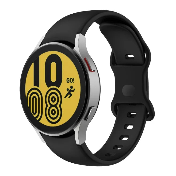 Butterfly Buckle Silicone Watch Band, For Samsung Galaxy Watch4 Classic 42mm / Watch4 40mm, For Samsung Galaxy Watch4 Classic 46mm / Watch4 44mm, For Samsung  Galaxy Watch4 Classic 46mm / Watch4 44mm, For Samsun Galaxy Watch4 Classic 46mm / Watch4 44mm