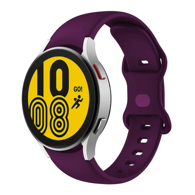 Butterfly Buckle Silicone Watch Band, For Samsung Galaxy Watch4 Classic 42mm / Watch4 40mm, For Samsung Galaxy Watch4 Classic 46mm / Watch4 44mm, For Samsung  Galaxy Watch4 Classic 46mm / Watch4 44mm, For Samsun Galaxy Watch4 Classic 46mm / Watch4 44mm