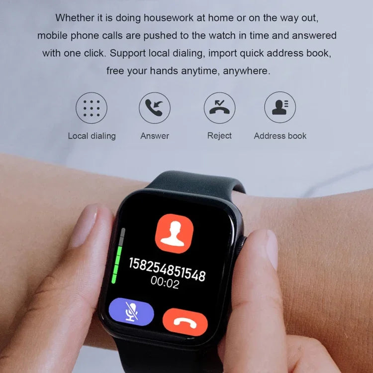 D SEVEN 1.9 inch TFT Screen Smart Watch, Support Bluetooth Dial/Sleep Monitoring