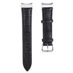 Slub Texture Leather Watch Band, For Samsung Galaxy Watch4 40mm/44mm