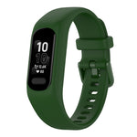 Solid Color Silicone Watch Band, For Garmin Smart 5