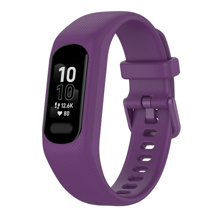 Solid Color Silicone Watch Band, For Garmin Smart 5