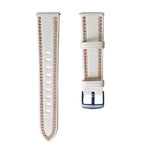Sewing Thread Genuine Leather Watch Band, For Samsung Galaxy Watch 3 45mm, For Huawei Watch GT 3 46mm