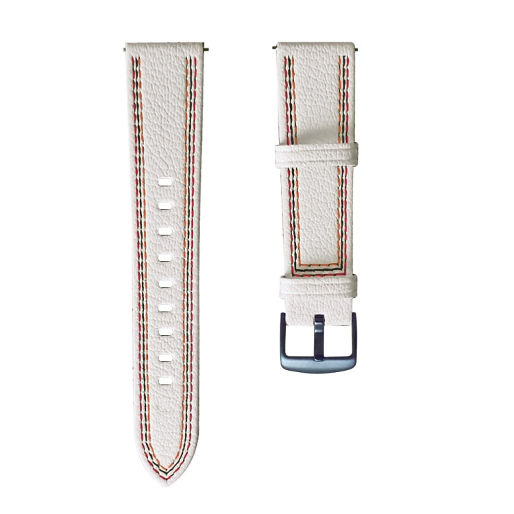 Tricolor Stitching Genuine Leather Watch Band, For Huawei Watch GT 3