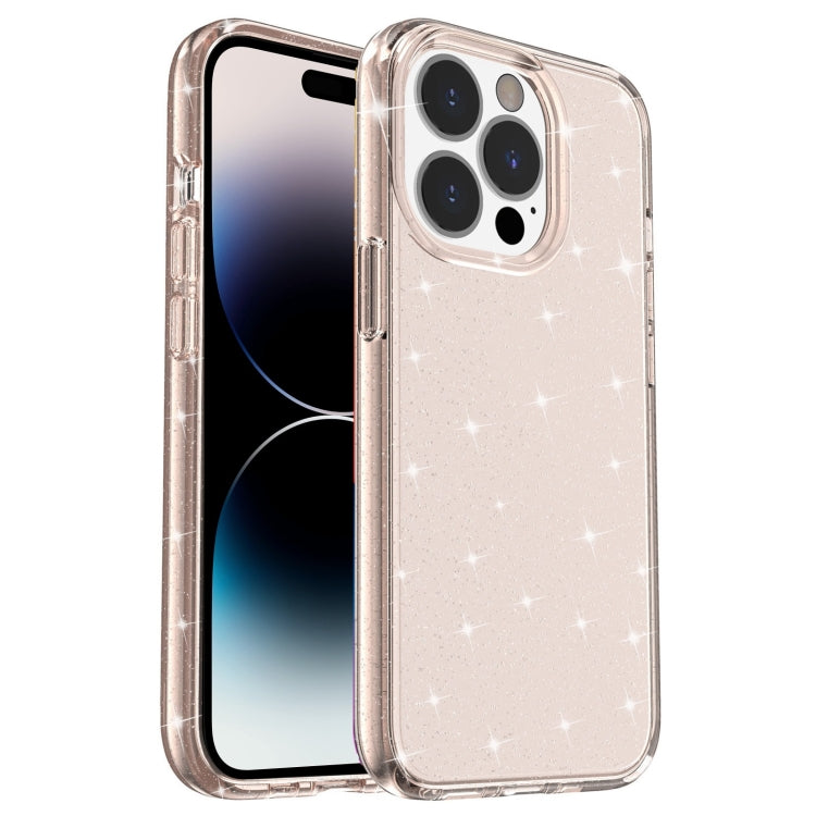 Shockproof Terminator Style Glitter Powder Protective Case, For iPhone 14, For iPhone 14 Pro, For iPhone 14 Plus, For iPhone 14 Pro Max