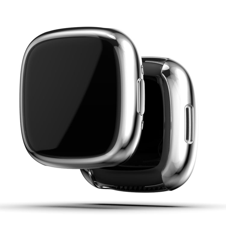 Full Coverage TPU Electroplating Watch Protective Case, For Fitbit Versa 4