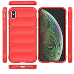 Magic Shield TPU + Flannel Phone Case, For iPhone XS Max