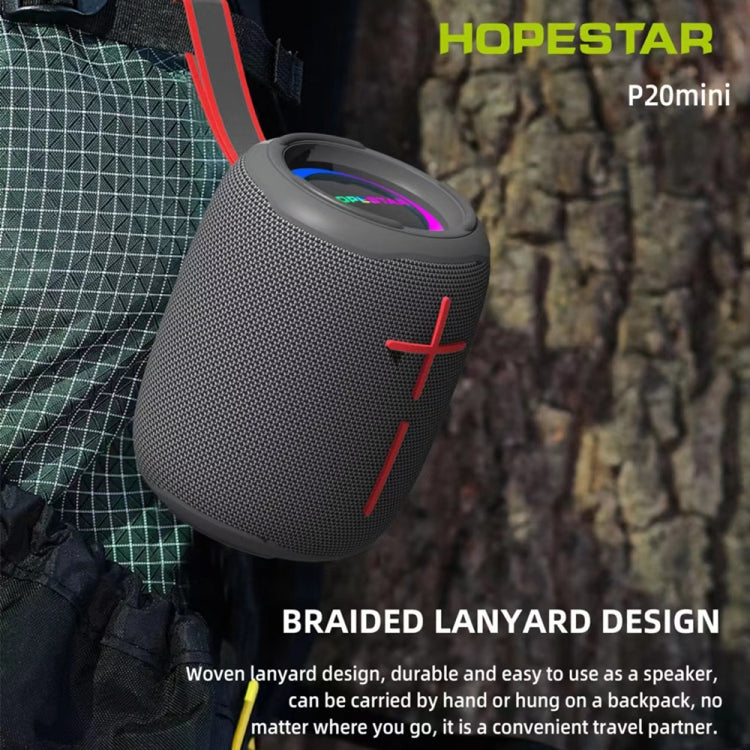 HOPESTAR P20 mini Waterproof Wireless Bluetooth Speaker, P20 mini(Red), P20 mini(Grey), P20 mini(Blue), P20 mini(Black)