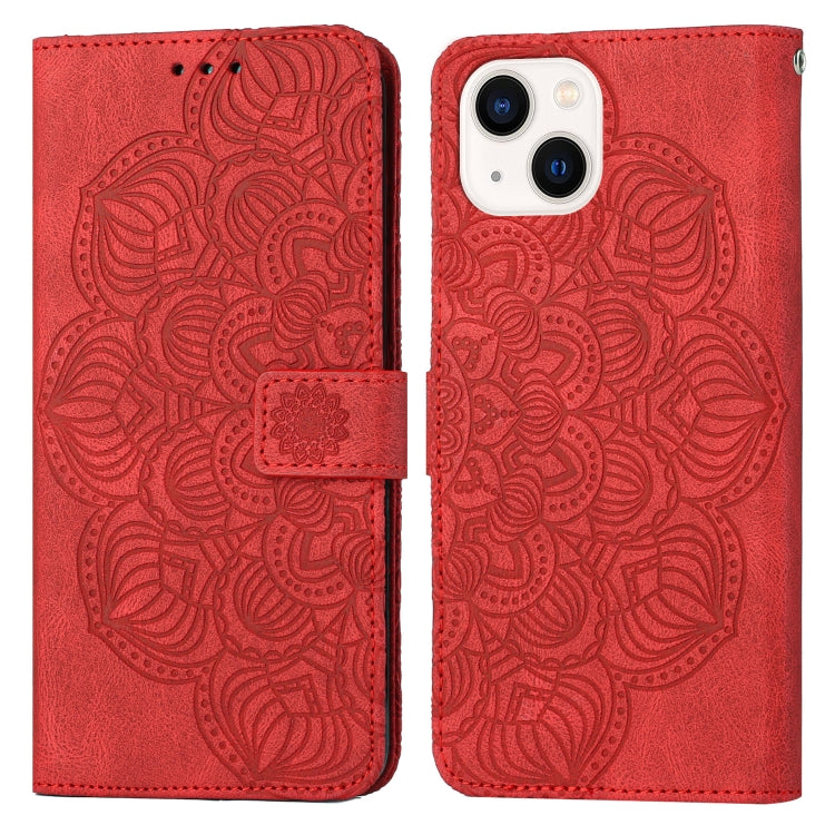 Mandala Embossed Flip Leather Phone Case, For iPhone 13 mini, For iPhone 13, For iPhone 13 Pro, For iPhone 13 Pro Max, For iPhone 12 mini, For iPhone 12 / 12 Pro, For iPhone 12 Pro Max, For iPhone 11, For iPhone 11 Pro