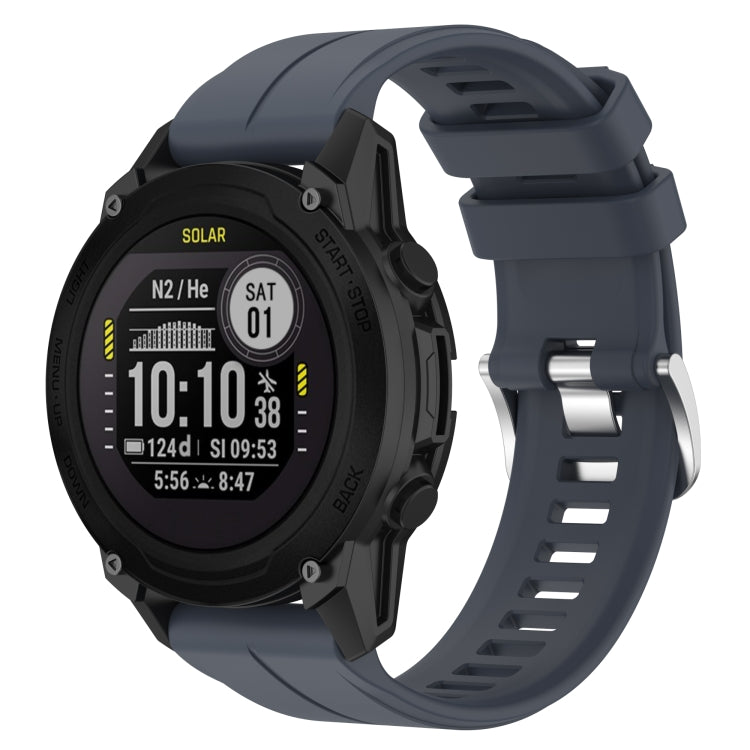 For Garmin Descent G1 / Forerunner 745/945/935 / Approach S62 Solid Color Silicone Watch Band