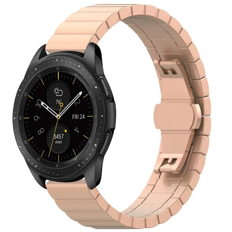 46mm Butterfly Buckle Stainless Steel Strap, For Galaxy Watch