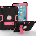 Silicone + PC Protective Case with Stand, For iPad 4 / 3 / 2, For iPad mini 3/2/1