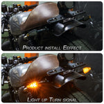 2 PCS KC025 Motorcycle 14LED Turn Signal Light, KC025(Black Shell + Yellow Lens), KC025(Black Shell + Transparent Black Lenses)