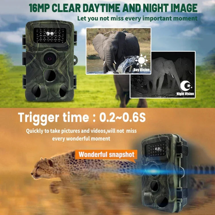 PR3000 2 Inch LCD Screen Infrared Night Vision Wildlife Hunting Trail Camera, PR3000