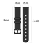 19mm Silicone Plaid Watch Band, For ID205 / Willful SW021
