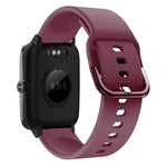 19mm Electroplating Buckle Silicone Watch Band, For ID205 / Willful SW021