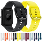 19mm Electroplating Buckle Silicone Watch Band, For ID205 / Willful SW021