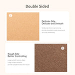 ORICO Double Sided Mouse Pad, Size: 200x300mm, Cork + Coffee, Cork + Pink PU, Cork + Grey PU