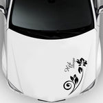 2 PCS/Set D-251 Butterfly Love Flowers Pattern Car Modified Decorative Sticker, D-251