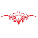 D-299 Skull Pattern Car Modified Hood Decorative Sticker, D-299