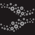 2 PCS/Set D-483 Flower Pattern Car Modified Decorative Sticker, D-483