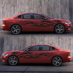 2 PCS/Set D-521 Fire Totem Pattern Car Modified Decorative Sticker, D-521