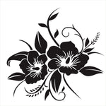 D-798 Flowers Bloom Pattern Car Modified Decorative Sticker, D-798