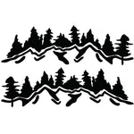 2 PCS/Set D-924 Mountain Woods Pattern Car Modified Decorative Sticker, D-924