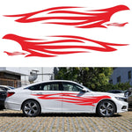 2 PCS/Set D-926 Fire Totem Pattern Car Modified Decorative Sticker, D-926
