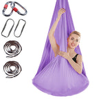 Indoor Anti-gravity Yoga Knot-free Aerial Yoga Hammock with Buckle / Extension Strap, Size: 400x280cm