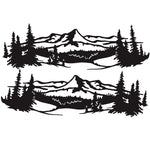 2 PCS/Set D-957 Mountains Pattern Car Modified Decorative Sticker, D-957