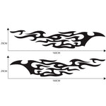 2 PCS/Set D-969 Flame Pattern Car Modified Decorative Sticker, D-969