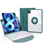 Z11BS Pen Slot Backlight Bluetooth Keyboard Leather Tablet Case, For iPad Pro 11 2021/2020/2018, For iPad Air 11 2025 / 2024 / Air 5 / Air 4, For iPad 10.2 2021/2020/2019