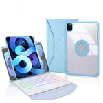 Z11B-AS Pen Slot Touchpad Backlight Bluetooth Keyboard Leather Tablet Case, For iPad Pro 11 2021/2020/2018, For iPad Air 11 2025 / 2024 / Air 5 / Air 4, For iPad 10.2 2021/2020/2019