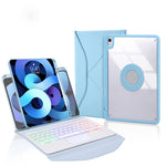 Z11B-AS Pen Slot Touchpad Backlight Bluetooth Keyboard Leather Tablet Case, For iPad Pro 11 2021/2020/2018, For iPad Air 11 2025 / 2024 / Air 5 / Air 4, For iPad 10.2 2021/2020/2019