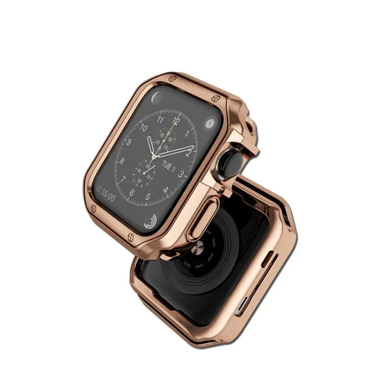 TPU Frame Watch Case, For Apple Watch Series 9 / 8 / 7 41mm, For Apple Watch Series 9 / 8 / 7 45mm, For Apple Watch Series 6 & SE & 5 & 4 44mm, For Apple Watch Series 6 & SE & 5 & 4 40mm, For Apple Watch Series 3 & 2 & 1 42mm                           ...