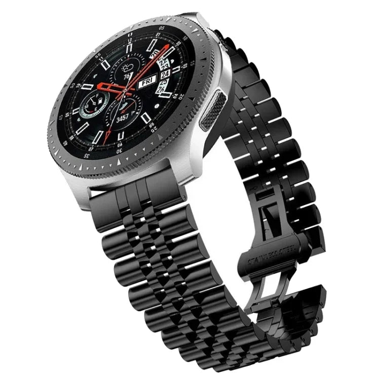 For Samsung Galaxy Watch 5 40mm / 44mm Five-bead Stainless Steel Watch Band