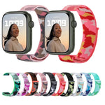 Nylon Loop Watch Band For Apple Watch Series, 7 45mm / 6&SE&5&4 44mm / 3&2&1 42mm, 7 41mm / 6&SE&5&4 40mm / 3&2&1 38mm