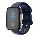 Butterfly Buckle Silicone Watch Band, For Xiaomi Mi Watch 18mm