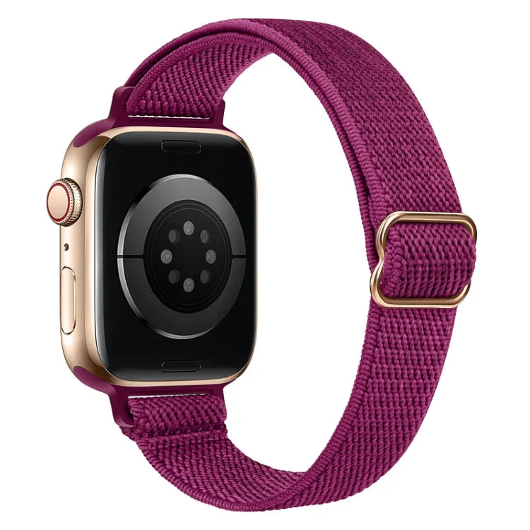 Small Waist Nylon Watch Band For Apple Watch Series, 7 45mm / 6&SE&5&4 44mm / 3&2&1 42mm, 7 41mm / 6&SE&5&4 40mm / 3&2&1 38mm