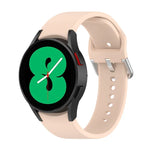 Official Silicone Silver Round Buckle Watch Band, For Samsung Galaxy Watch 5 44mm