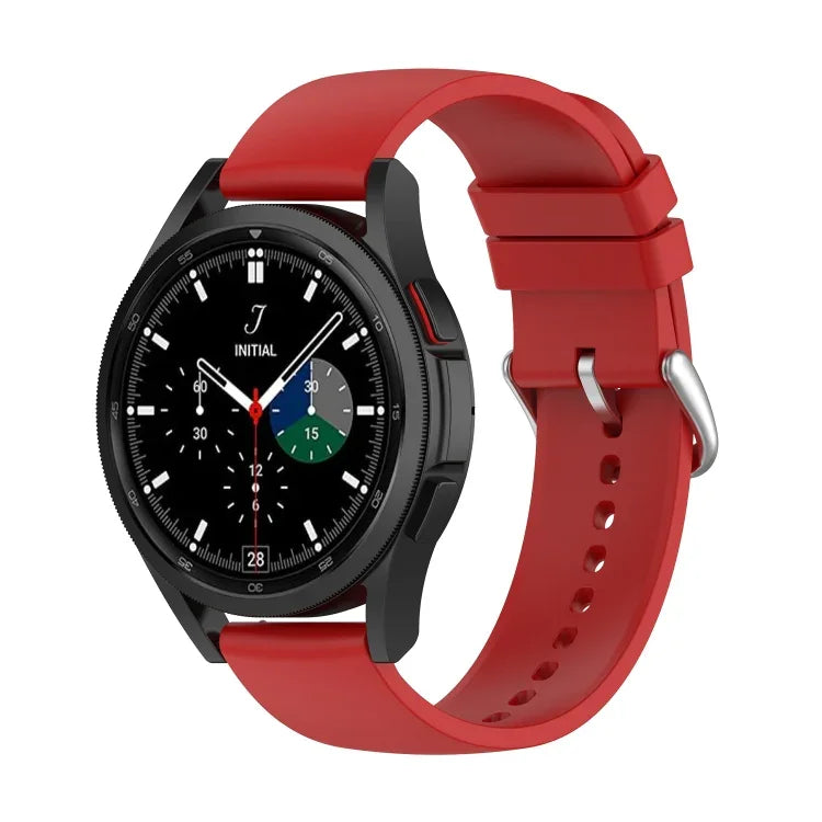 20mm Round Tail Silicone Watch Band, For Samsung Galaxy Watch 5 40mm, For Samsung Galaxy Watch 5 44mm, For Samsung Galaxy Watch 5 Pro 45mm