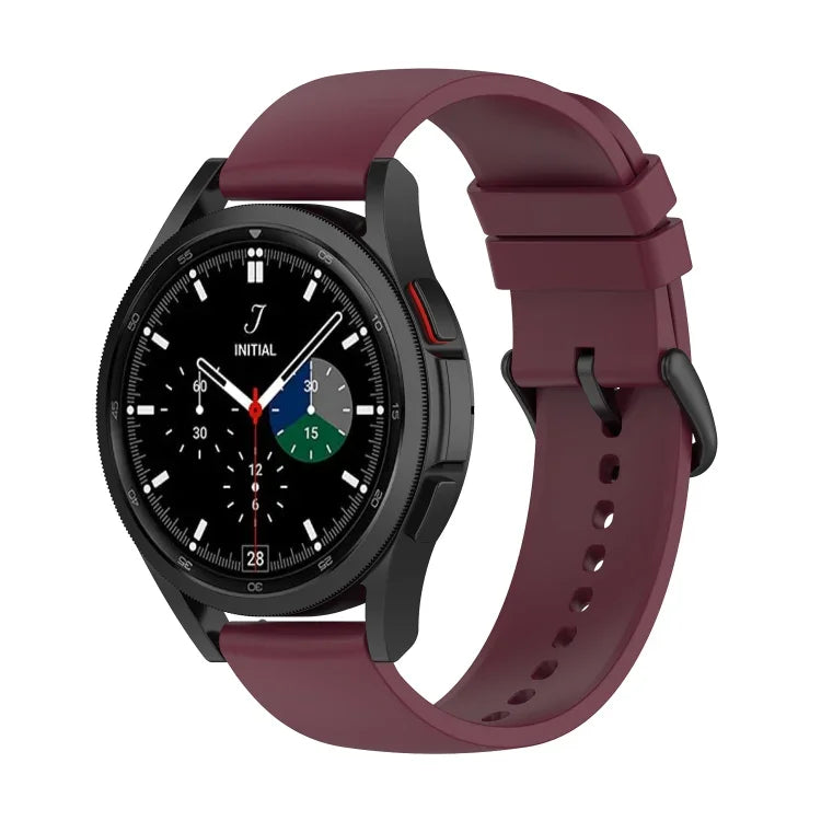 20mm Round Tail Silicone Watch Band, For Samsung Galaxy Watch 5 40mm, For Samsung Galaxy Watch 5 44mm, For Samsung Galaxy Watch 5 Pro 45mm