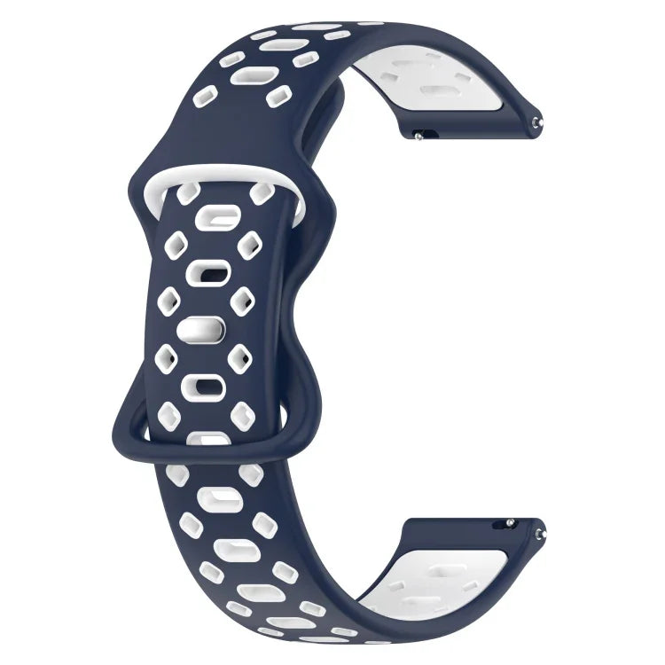 20mm Two-color Diamond Silicone Watch Band, For Samsung Galaxy Watch 5 40mm, For Samsung Galaxy Watch 5 44mm, For Samsung Galaxy Watch 5 Pro 45mm