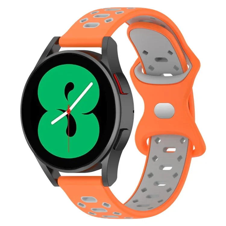 20mm Two-color Diamond Silicone Watch Band, For Samsung Galaxy Watch 5 40mm, For Samsung Galaxy Watch 5 44mm, For Samsung Galaxy Watch 5 Pro 45mm