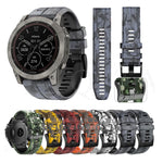 Camouflage Silicone Watch Band, For Garmin Fenix 7, For Garmin Fenix 7X