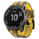 Camouflage Silicone Watch Band, For Garmin Fenix 7, For Garmin Fenix 7X